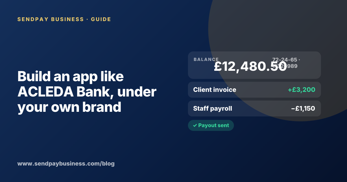 A founder planning a digital account app with a branded card like ACLEDA Bank