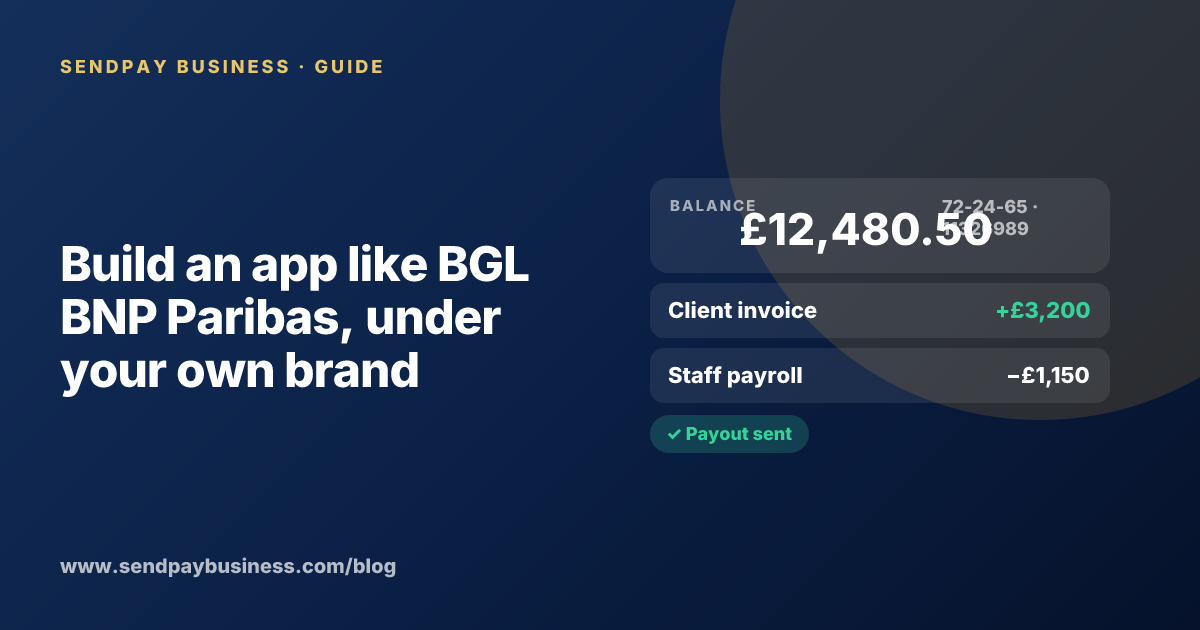 A founder planning a digital account app with a branded card like BGL BNP Paribas