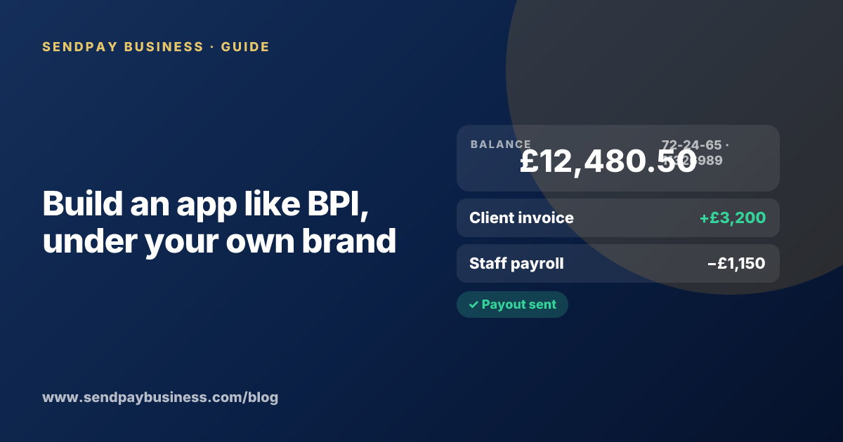 A founder planning a digital account app with a branded card like BPI