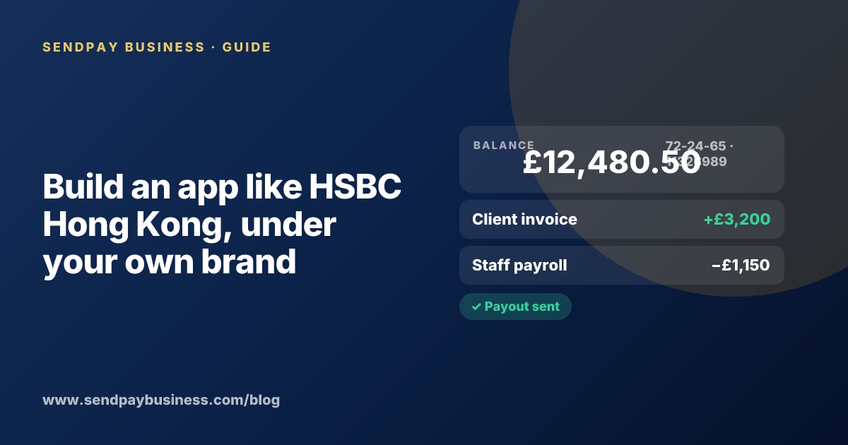 A founder planning a digital account app with a branded card like HSBC Hong Kong