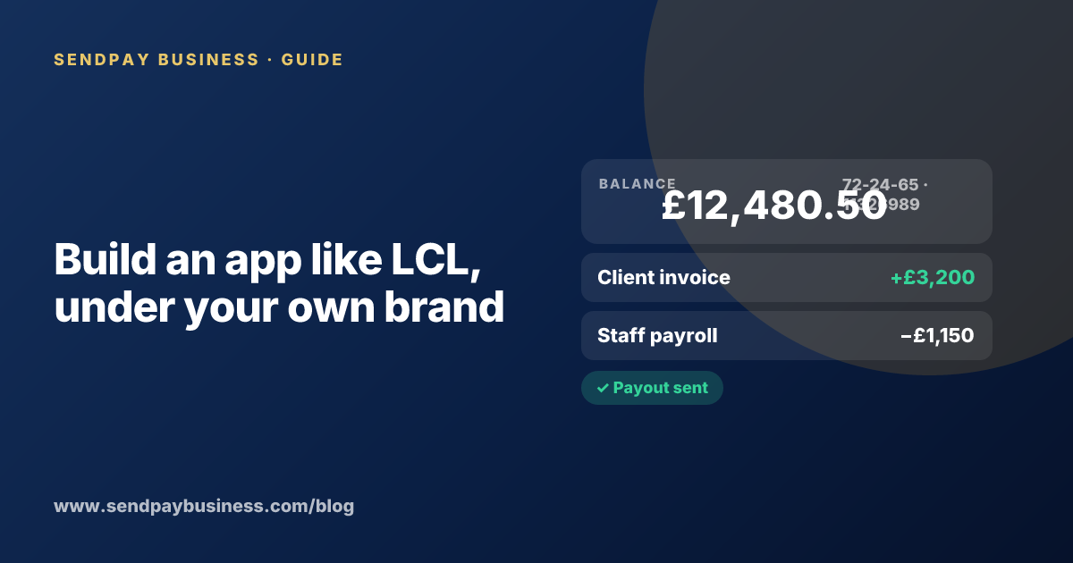 A founder planning a digital account app with a branded card like LCL