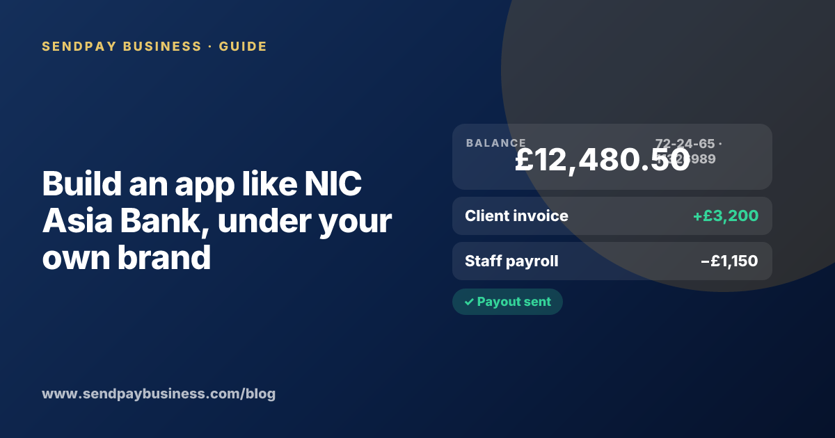 A founder planning a digital account app with a branded card like NIC Asia Bank