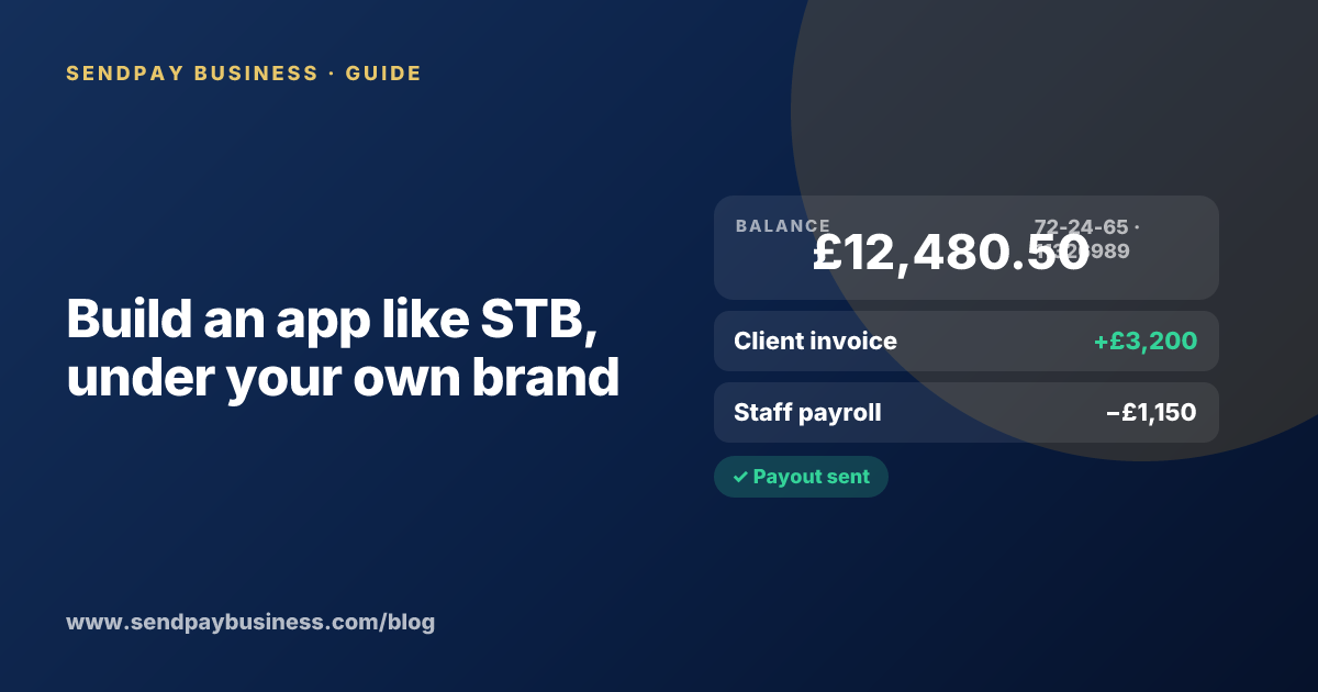 A founder planning a digital account app with a branded card like STB