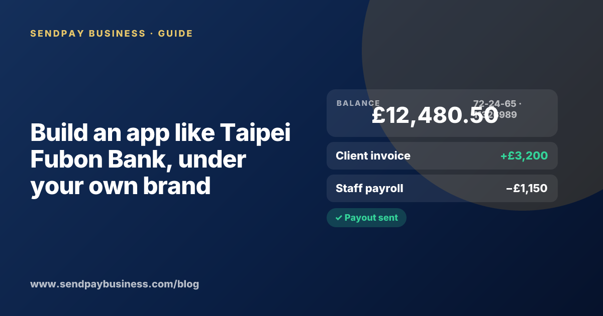 A founder planning a digital account app with a branded card like Taipei Fubon Bank