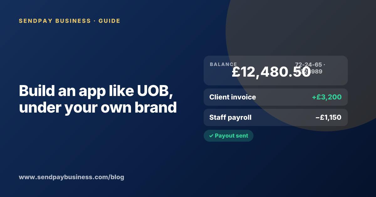 A founder planning a digital account app with a branded card like UOB