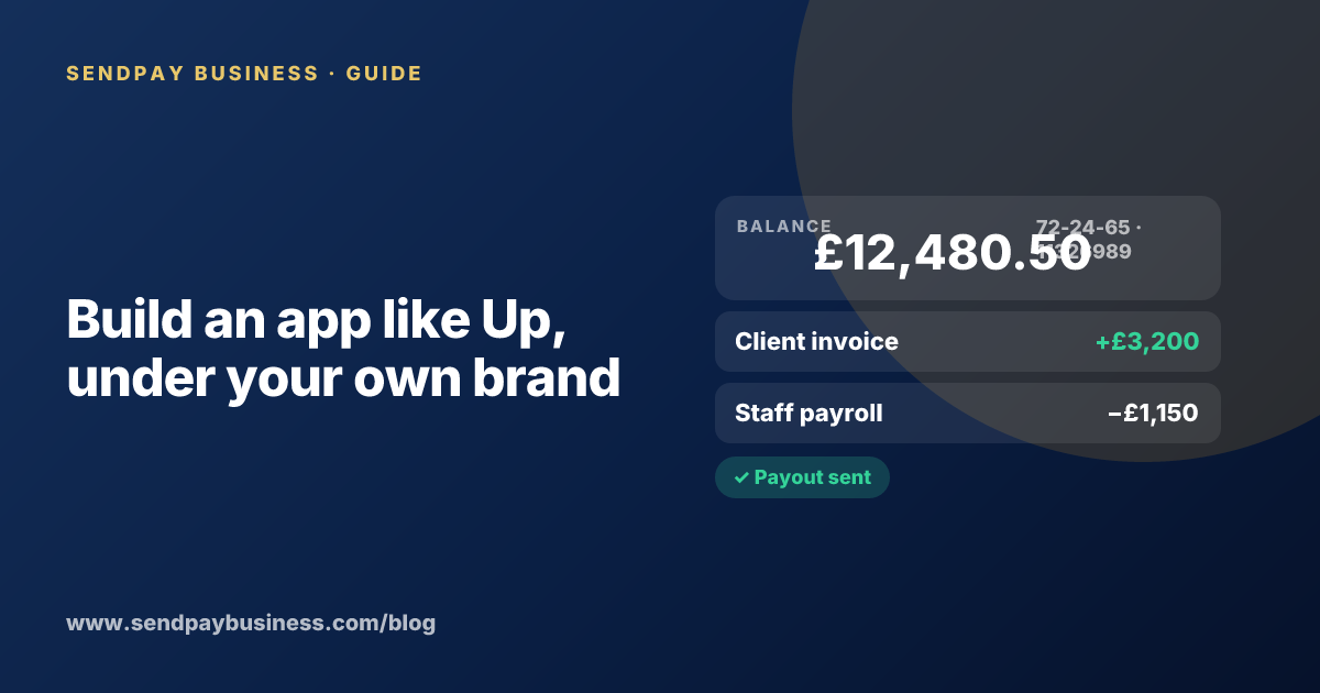 A founder planning a digital account app with a branded card like Up