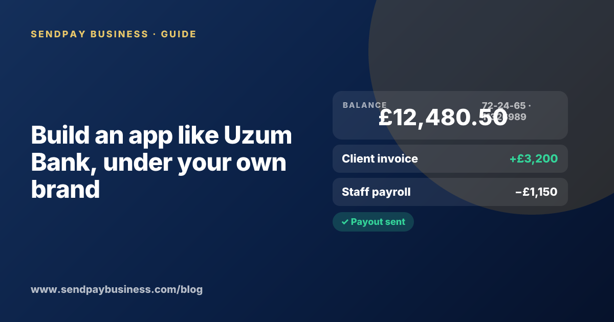 A founder planning a digital account app with a branded card like Uzum Bank