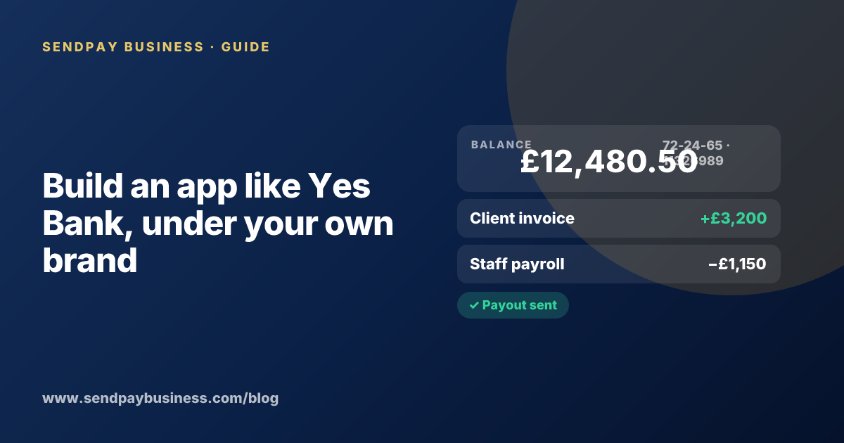A founder planning a digital account app with a branded card like Yes Bank