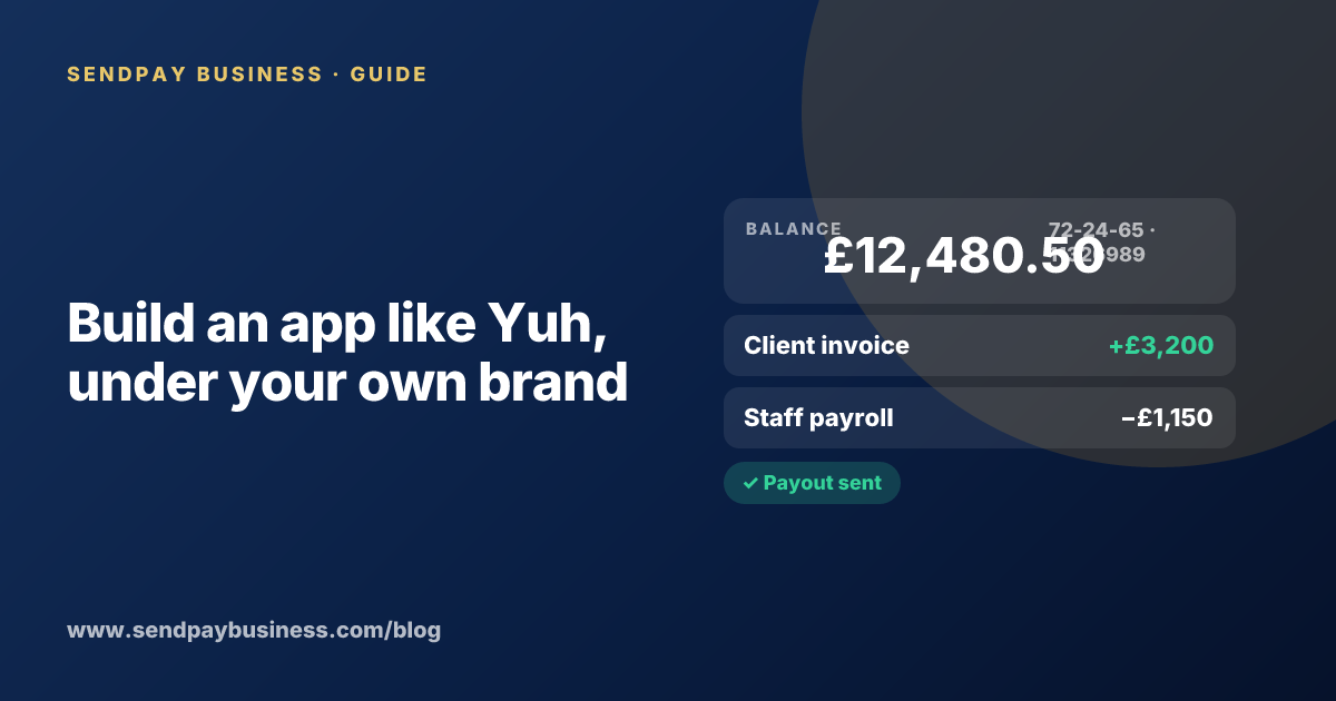 A founder planning a digital account app with a branded card like Yuh