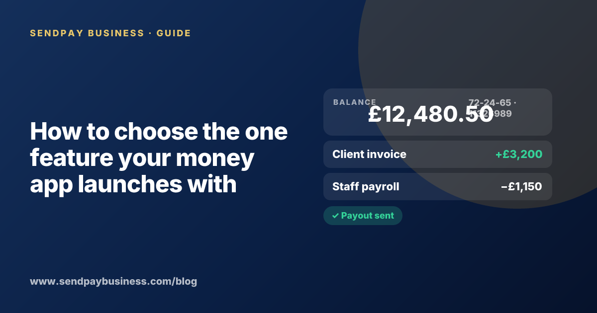 A founder planning the launch of their own money app