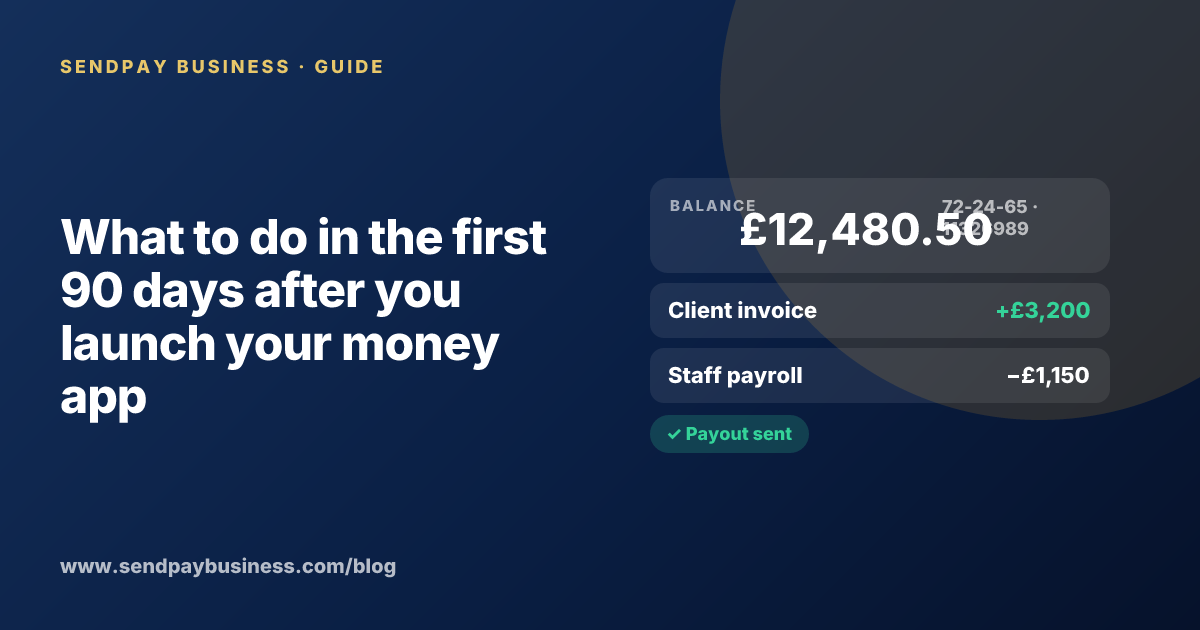 A founder planning the launch of their own money app