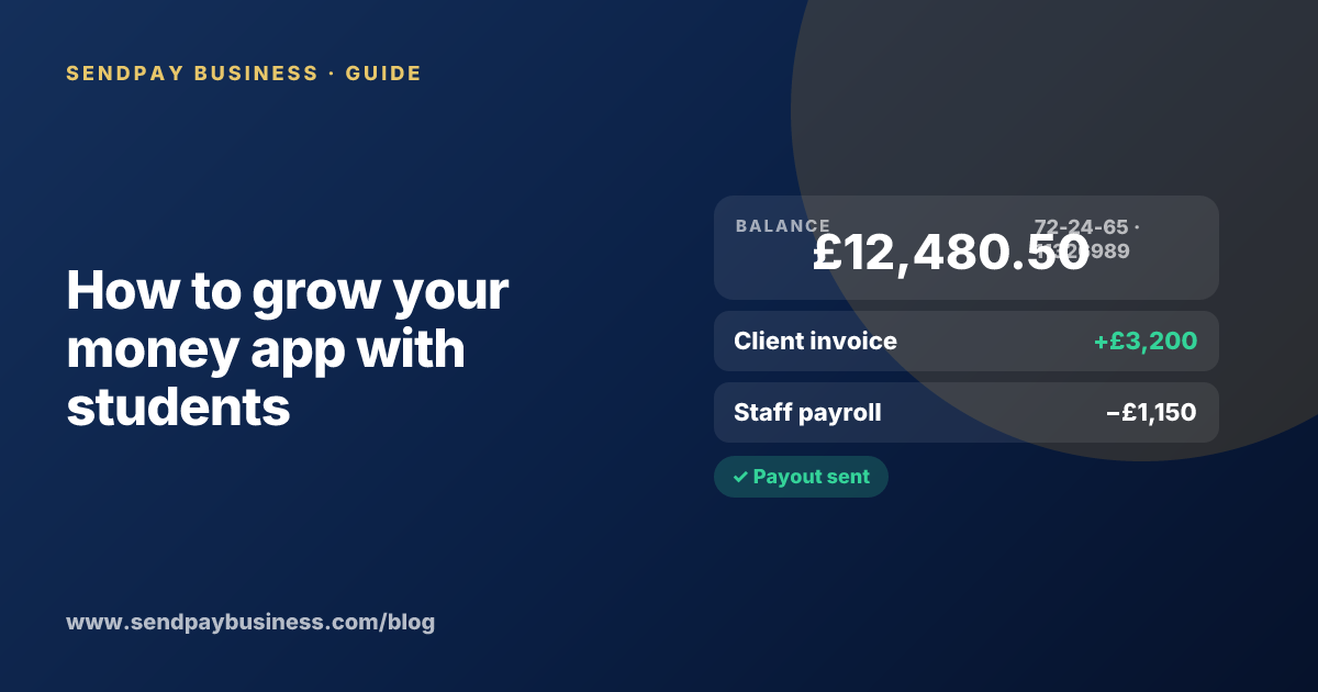 A founder planning the launch of their own money app