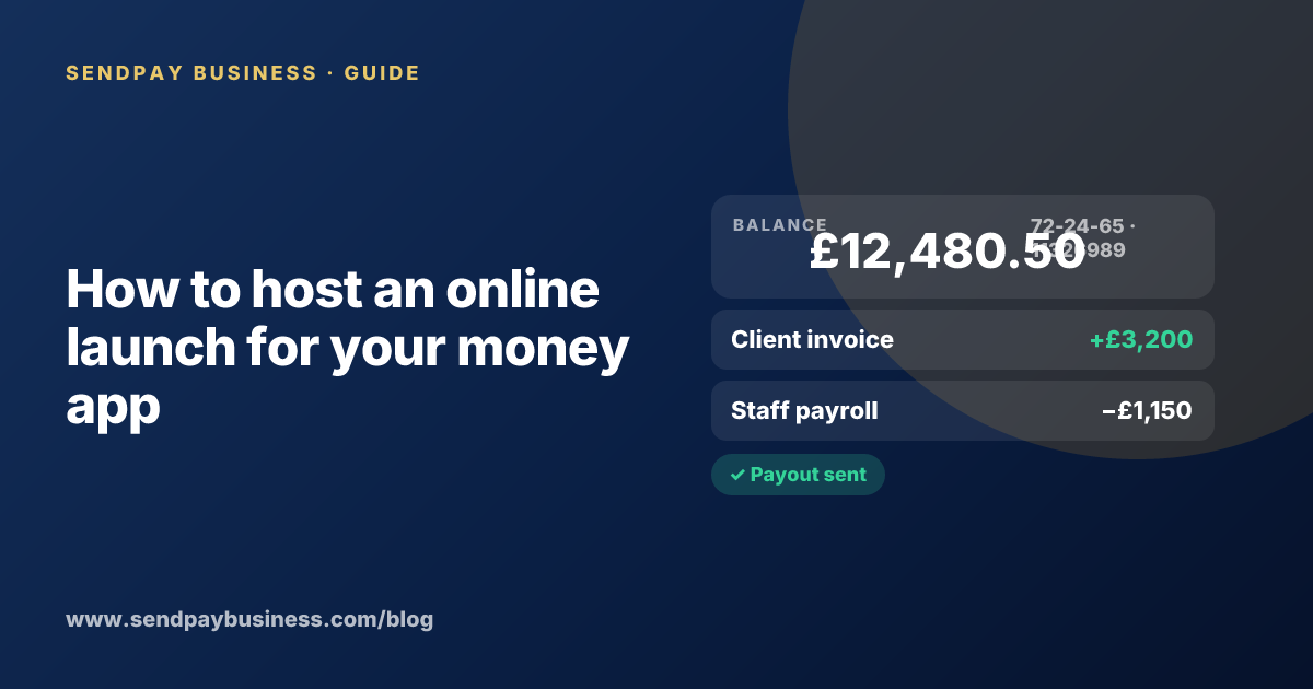 A founder planning the launch of their own money app