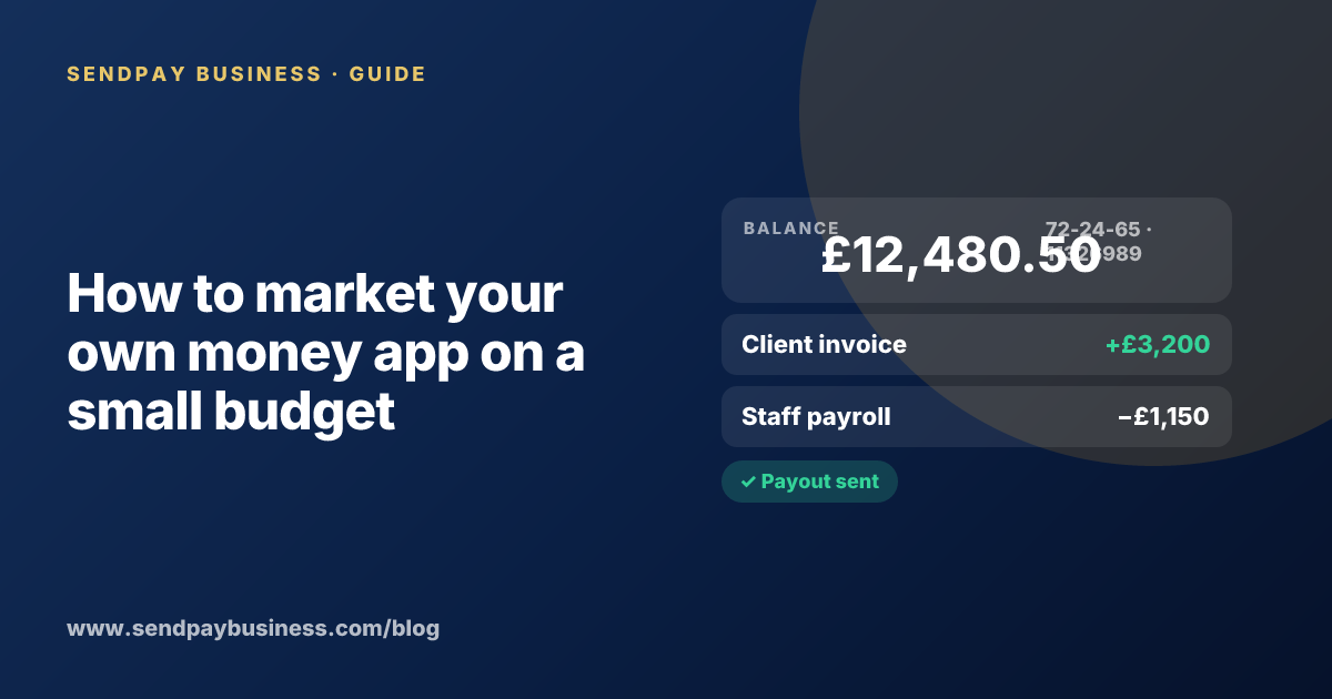 A founder planning the launch of their own money app