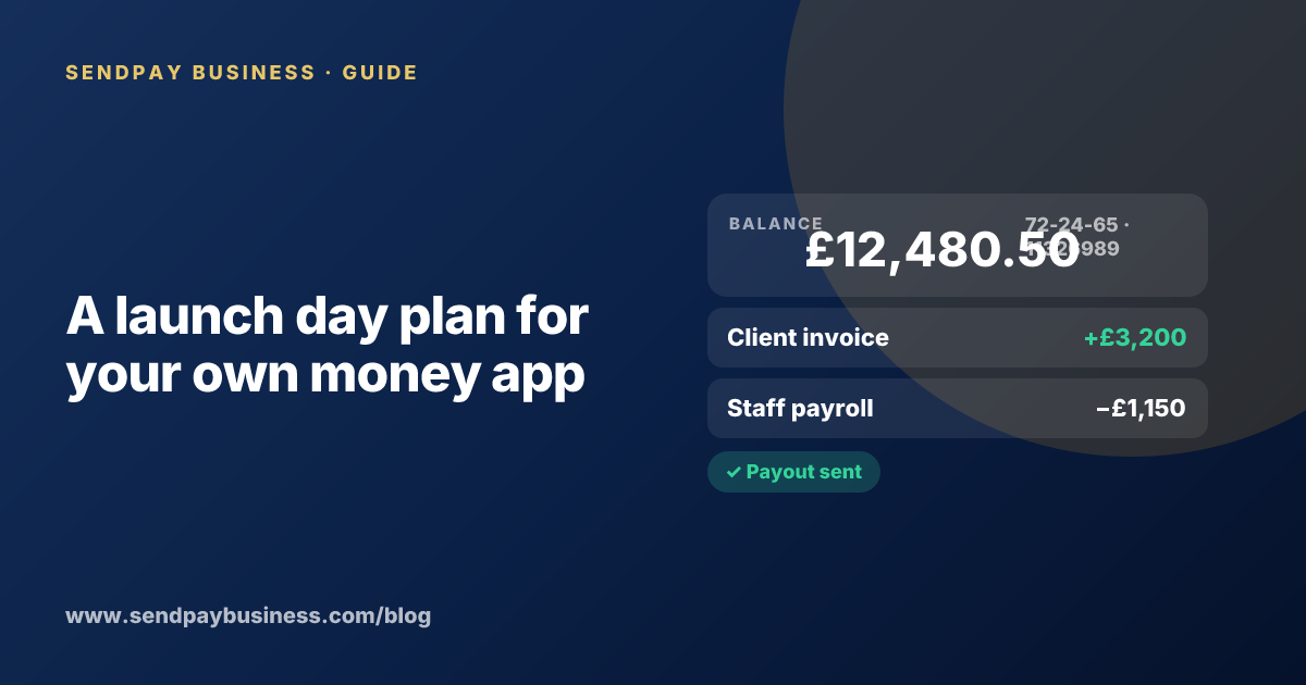 A founder planning the launch of their own money app