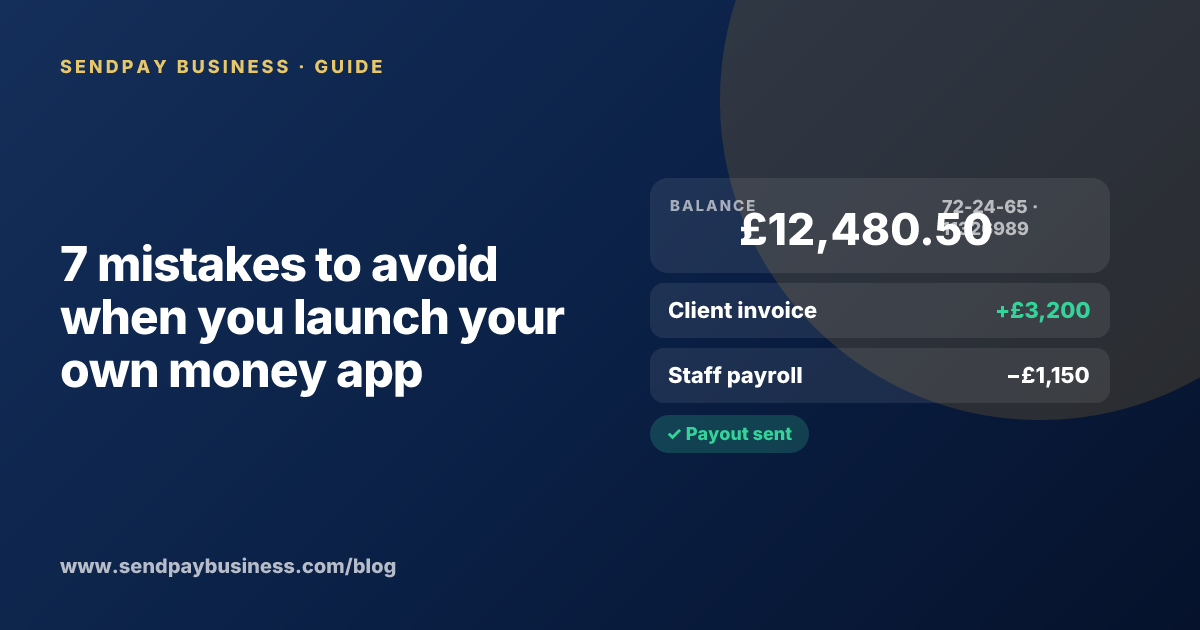 A founder planning the launch of their own money app