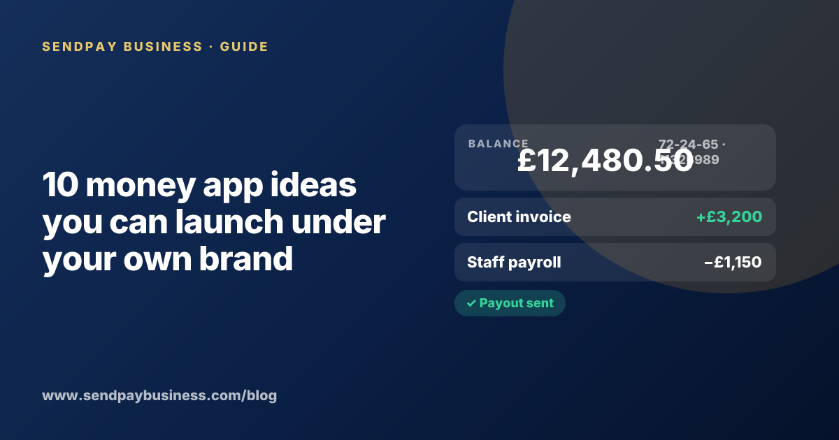 A founder planning the launch of their own money app