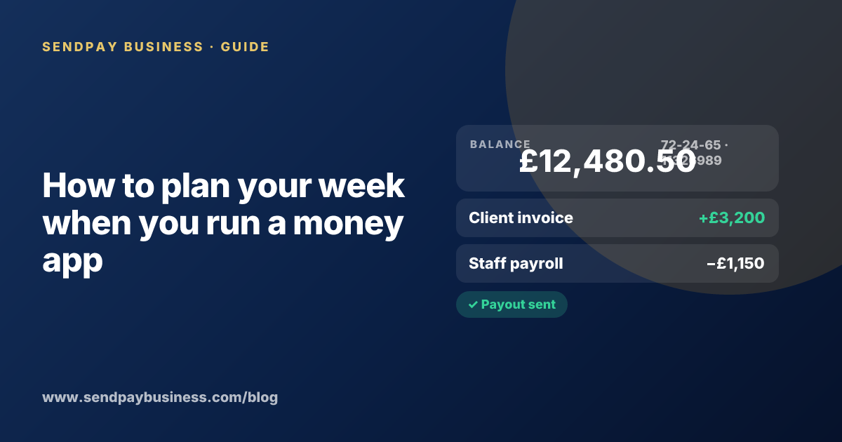 A founder planning the launch of their own money app