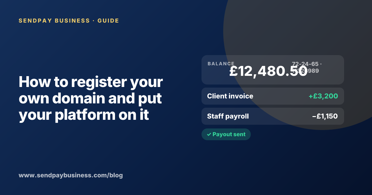 How to register your own domain and put your platform on it
