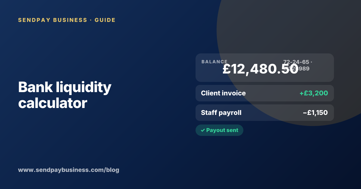 Bank liquidity calculator