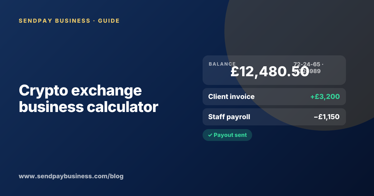 Crypto exchange business calculator