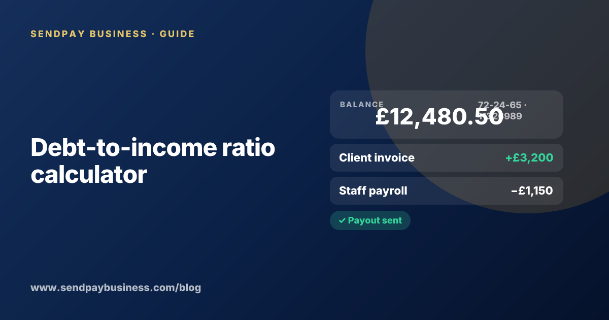 Debt-to-income ratio calculator