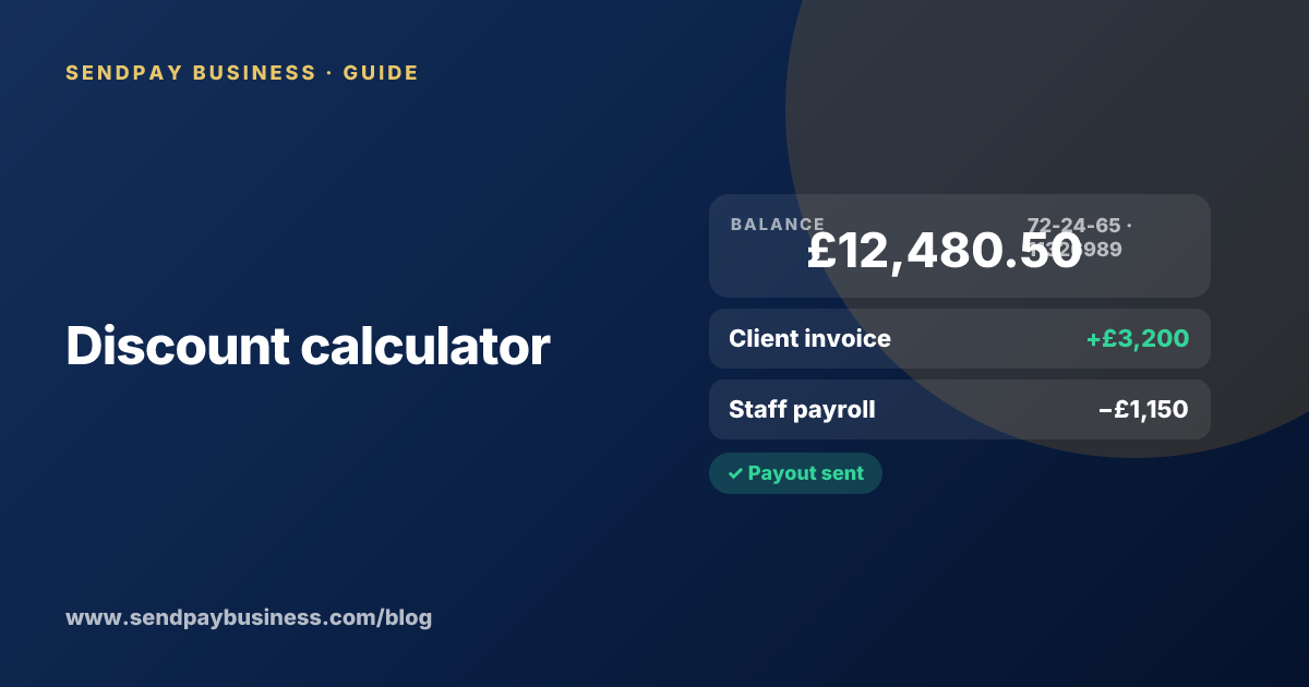 Discount calculator