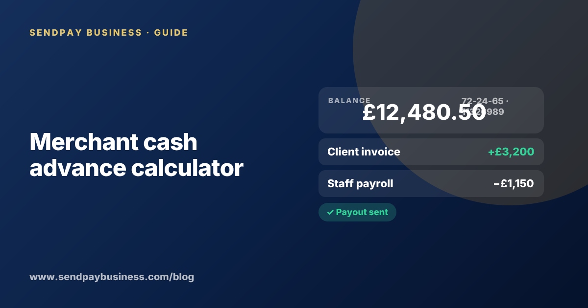 Merchant cash advance calculator