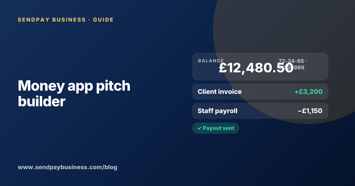 Money app pitch builder
