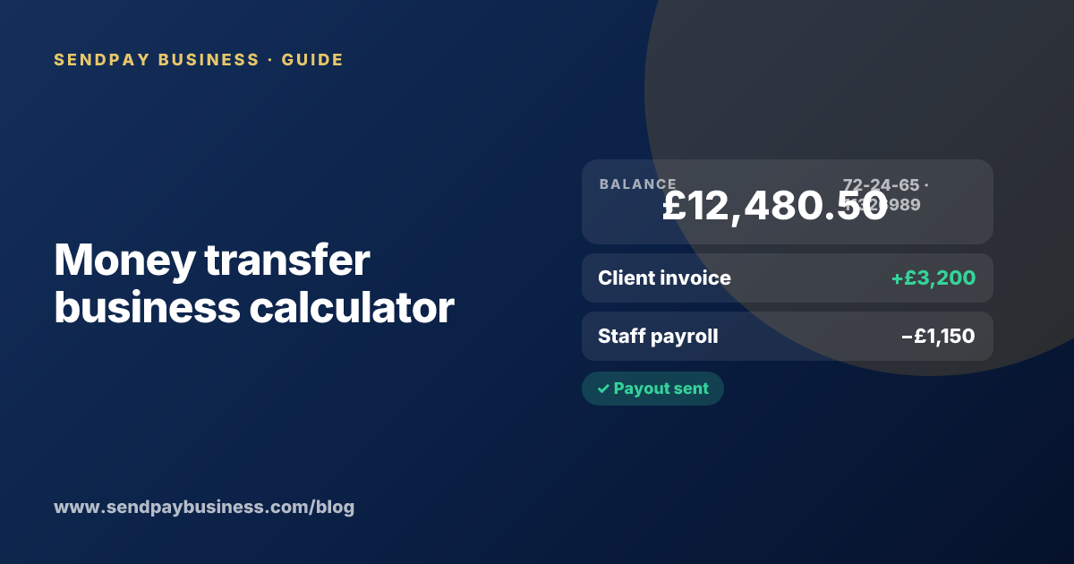 Money transfer business calculator