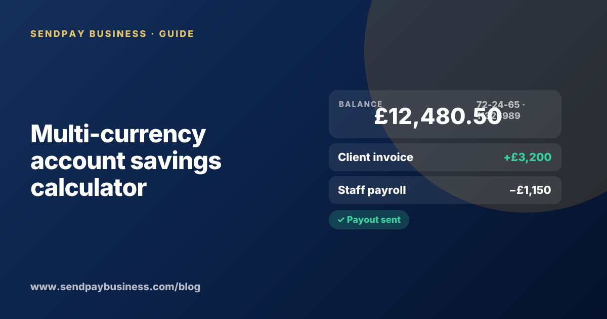 Multi-currency account savings calculator