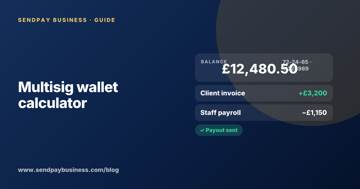 Multisig wallet calculator