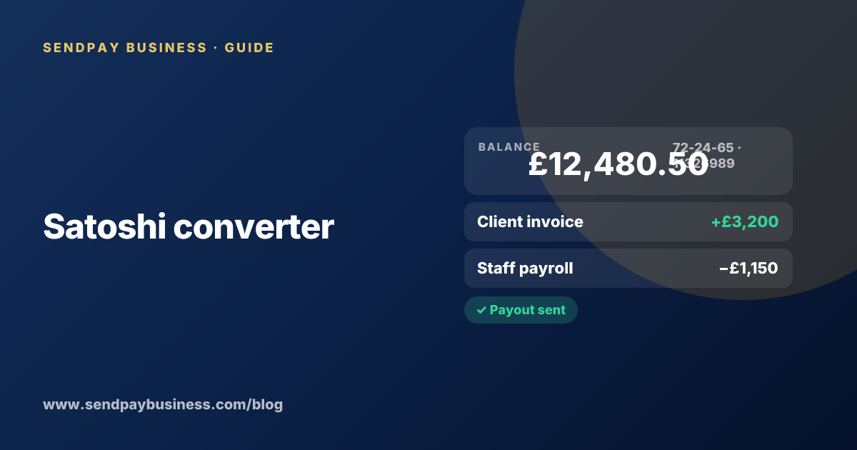 Satoshi converter