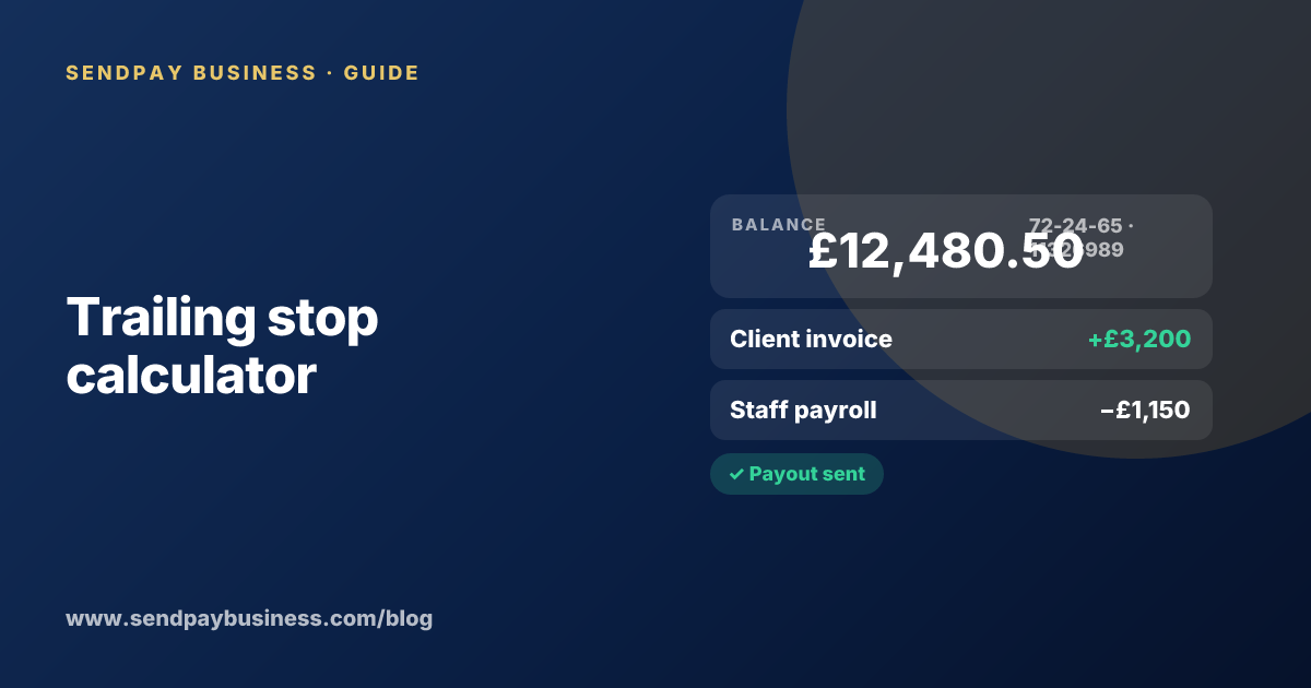 Trailing stop calculator