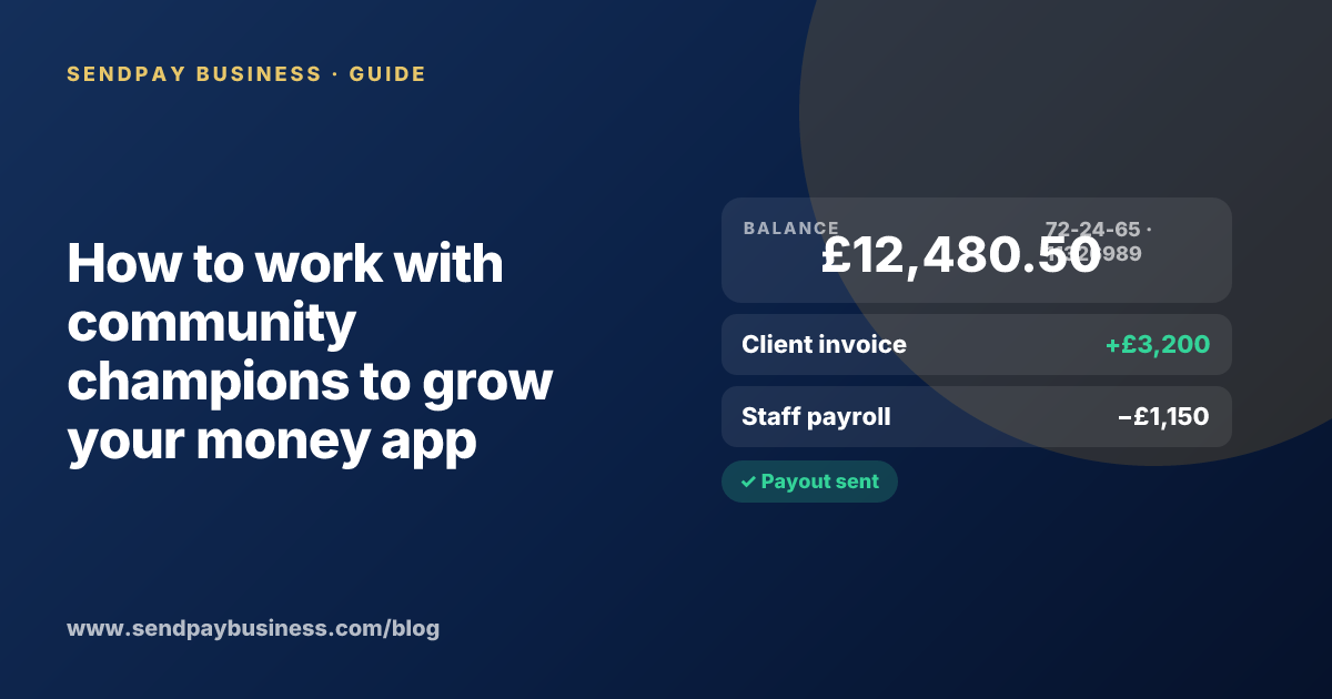 A founder planning the launch of their own money app