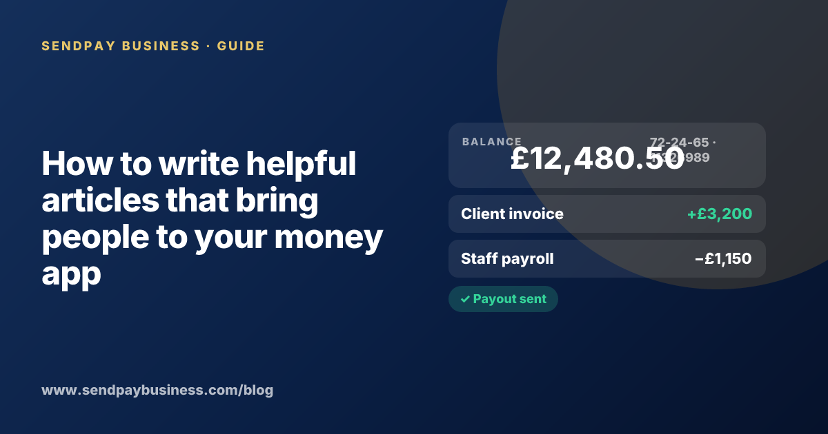A founder planning the launch of their own money app